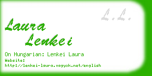 laura lenkei business card